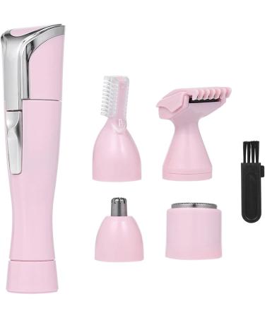 TEMKIN Pink 4-in-1 Nose Hair Trimmer - Portable Electric Ear Nose Beard & Eyebrow Hair Trimming Kit | International Shipping Available - Buy Online on SooperMarket.com