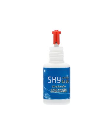 Sky Glue S+ 5ml 2 Bottles Long Retention Eyelash Extensions Adhesive by KBS | Fast Drying, Professional Black Glue | 6-8 Weeks Lasting Time | Includes 2 Eyepatches (Two Pack) - Buy Online on SooperMarket.com