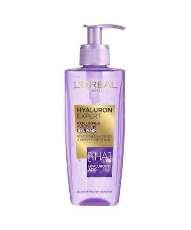 L'Or al Paris Hyaluron Expert Gel Wash Hyaluronic Acid Hydrates and Replumps Skin 200ml