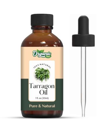 Organic Zing Tarragon (Artemisia Dracunculus) Oil | Pure & Natural Essential Oil for Aroma Diffusers Skincare & Haircare - 30ml/1.01fl oz