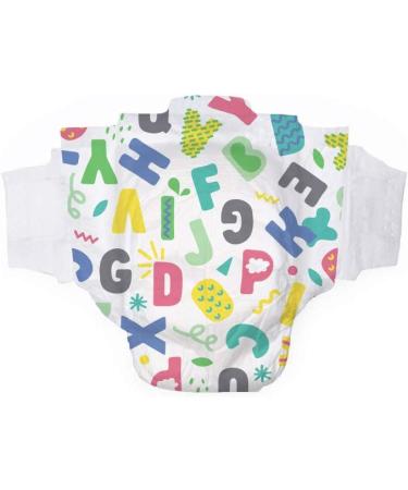 Hello Bello Size 2 Diapers - Alphabet Soup Design, 32 Count | Eco-Friendly & Comfy - Buy Online on SooperMarket.com