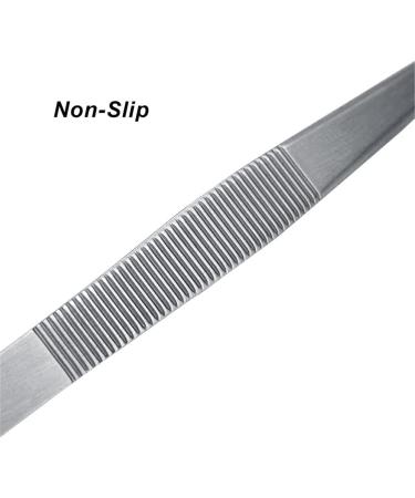 Dajidafu 4X Pointed Tweezers Craft Tweezers Smooth Stainless Steel Finely Processed High Tech High-precision Tweezer Silver - Buy Online on SooperMarket.com