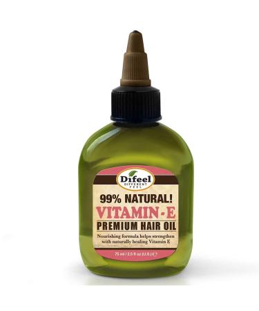 Difeel Premium Natural Hair Oil - Vitamin E Oil 2.5 ounce (3-Pack)