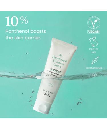 PURITO B5 Panthenol Re-barrier Cream 80ml / 2.70fl. oz. Vegan & Cruelty-free rich moisturizing cream moisturizing 80 ml (Pack of 1) - Buy Online on SooperMarket.com