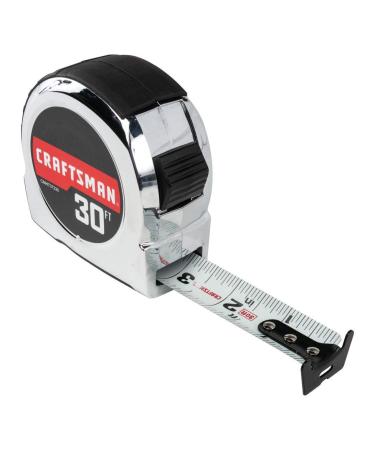 CRAFTSMAN Tape Measure  Chrome Classic  30-Foot (CMHT37330S) Old