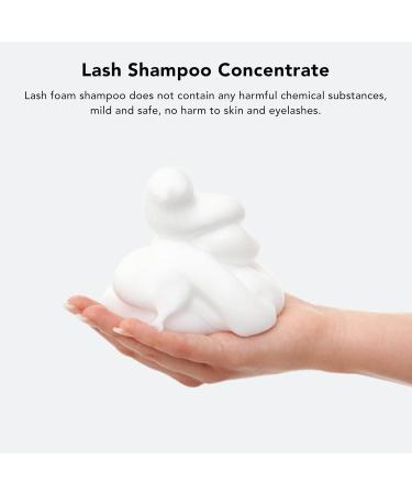 Ocitan Eyelash Shampoo Cleaner Concentrate - 10 Pieces Foaming Cleaner for Extensions | Daily Deep Cleaning & Dust Removal (White Package) - Buy Online on SooperMarket.com