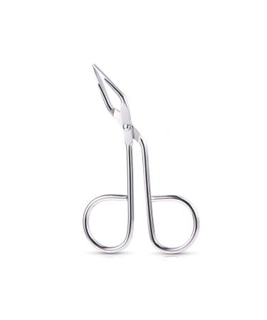 Eyebrow Tweezers with Scissor Handle Straight Stainless Steel Tweezers Tip Personal Daily Beauty Care Tools Trimming Nose Hair Plucker Clip Nipper  Satin
