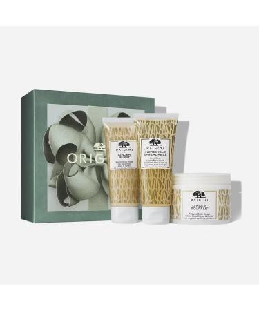 Origins Wrapped to Invigorate Ginger Body Wash Scrub and Cream Set