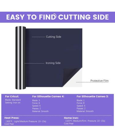 VAST WANT Silver HTV Vinyl Roll 12x30ft - Heat Transfer Vinyl for Cricut & Cutting Machines - Easy Weed & Transfer for Shirts - Buy Online on SooperMarket.com