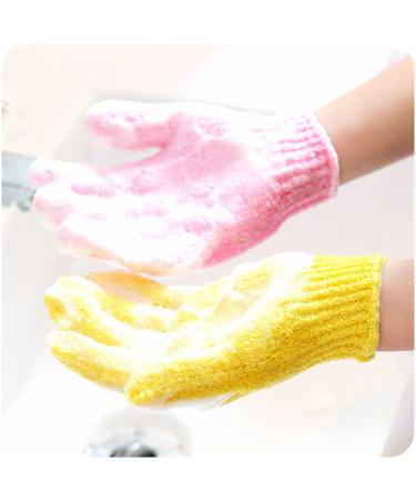 Exfoliating Bath Glove for Shower | Heavy Exfoliation Body Scrub Mitt | Shower Scrubber for Women & Men | Dead Skin Removal | Random Color - 1pc - Buy Online on SooperMarket.com