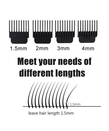 Professional Hair Clippers for Men - Rechargeable Cordless Zero Gapped Trimmer with T Blade Edgers Clippers and 4 Guide Combs - Beard Shaver Barbershop Gold - Buy Online on SooperMarket.com