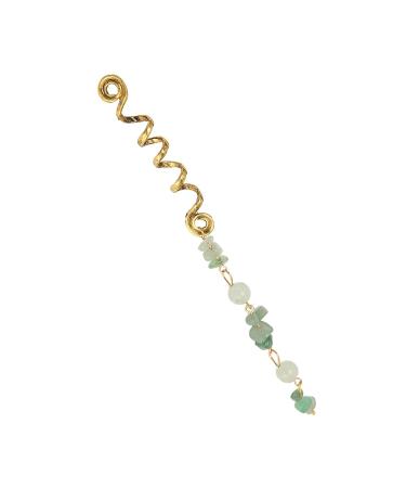 Exquisite Green Hair Dreadlock Jewelry - Large Alloy Braiding Rings (5 Pieces) for Parties | Fast International Shipping - Buy Online on SooperMarket.com