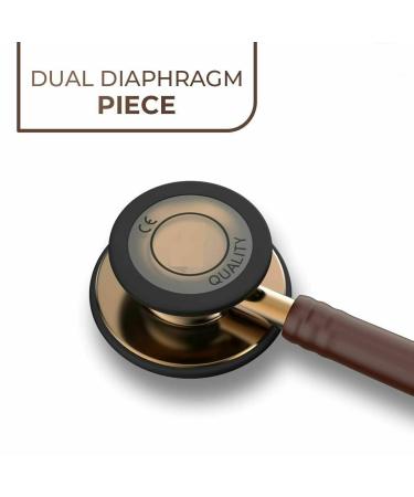 Saini MEDICOS Cardio 3 Monitoring Stethoscope - Copper Finish Chocolate Tube | International Shipping Available - Buy Online on SooperMarket.com