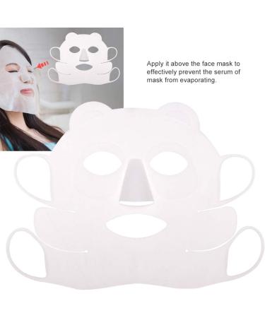 Facial Mask Cover Reusable Silicone Facial Mask Cover Panda Ear-Hook Sheet Mask Cover Prevent Serum Evaporation Beauty Tool Face Wrap for Any Skin Type - Buy Online on SooperMarket.com