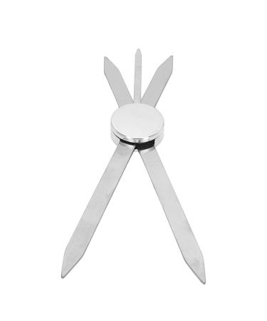 Eyebrow Makeup Ruler Eyebrow Mapping Ruler Eyebrow Stencil Ruler Stainless Steel 3 Point Positioning Eyebrow Makeup Ruler for Microblading Silver
