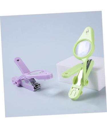 minkissy 1pc Nail Clippers Puppy Nail Illuminated Nail Clipper Cuticle Clippers Toenails Clippers Manscape Trimmer for Men Toenail Clipper Stainless Steel Japan Miss Magnifier Purple 15*4.5*1.6cm Purple - Buy Online on SooperMarket.com
