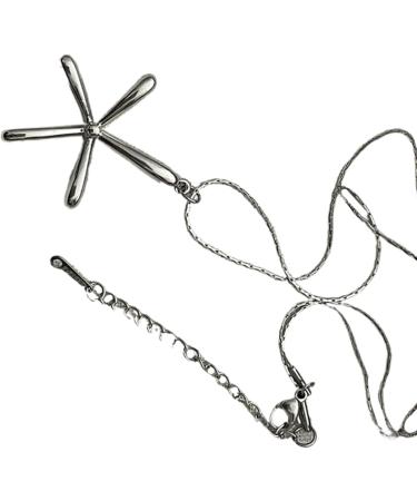 Oralgo Adjustable Silver Loop Trailer Choker Necklace for Women & Girls - Simple Collarbone Jewelry - Buy Online on SooperMarket.com