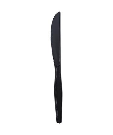 Genuine Joe - GJO30404 Heavyweight Knife, Black (Pack of 1,000)