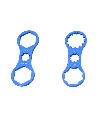 Mimoke 2 Pieces Bicycle Front Fork Repair Tool for SR Suntour XCR/XCM/XCT/RST MTB Suspension Forks Cap Removing and Installing Wrench