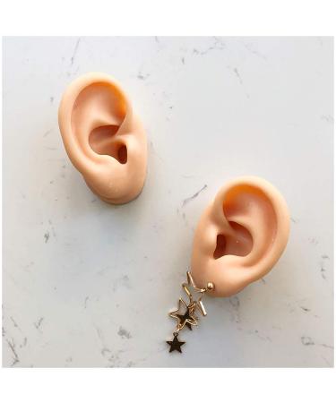F Simulation Ear Template - Flexible Silicone Artificial Ear Template for Acupuncture Picking Picking Sweet Props View Studs