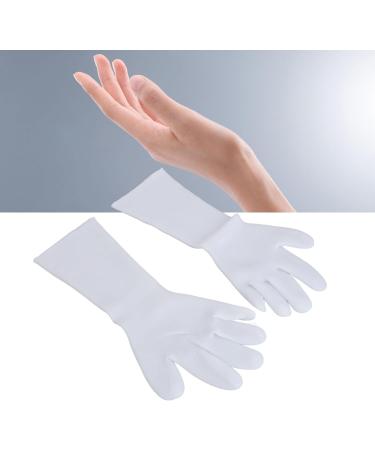 Hydrating Cracked Hand Gloves 1 Pair Moisturizing Gloves Washable Skin Firendly Gel Lining White for Hands Care - Buy Online on SooperMarket.com