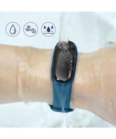 Buy Ainiv Adjustable Fitness Bracelets for Xiaomi Mi Band 3/4/5/6/7/8 - Waterproof Silicone/Nylon/Stainless Steel - 3-Pack in Black/Gray/Blue - Buy Online on SooperMarket.com