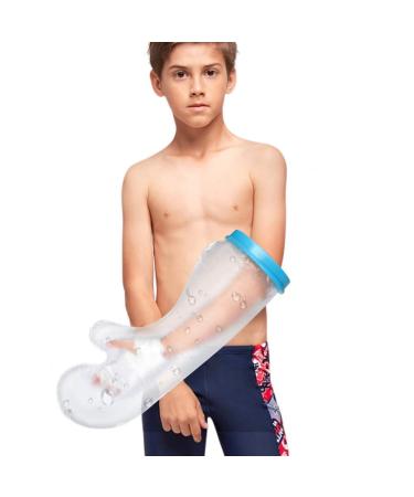 Kids Arm Cast Cover for Shower Waterproof Child Arm Bandage Protector Hot-tub and Bath Watertight for Injured Arm Wrist Hand (Kid Arm)