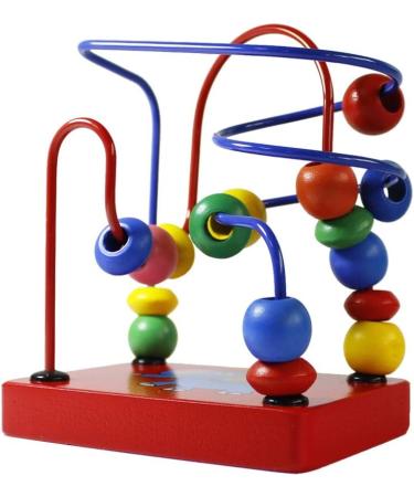 Oostifun Gobus Colorful Wooden Mini Beads Labyrinth Roller Coaster - Educational Toy Gift for Children | International Shipping Available - Buy Online on SooperMarket.com