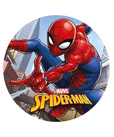 SPIDER-MAN Round 20cm 8 inch Edible WAFER cake topper. Licensed Product. Dekora.