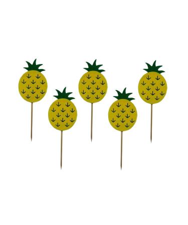 Luzhengyang 5 Pieces Vivid Felt Cupcake Toppers Food Picks for Kids Birthday Party
