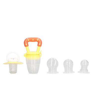10-Piece Baby Food Feeder Pacifier Set | Soft Silicone Squeeze Spoon for Infants | Ideal for Fruits Milk & Vegetables | Safe & Gentle Feeding Solution - Buy Online on SooperMarket.com