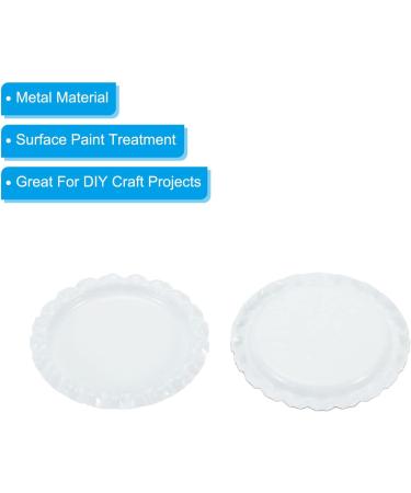 PATIKIL 1 Inch Flat Decorative Bottle Caps 50 Pack Craft Bottle Pendant Trays Double Sides Printed for DIY Pendants Craft Scrapbooks White - Buy Online on SooperMarket.com