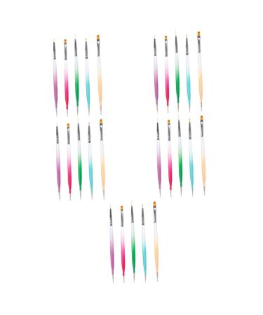 minkissy 5 Sets Nail Pen Aluminum Painting Pen Crystal