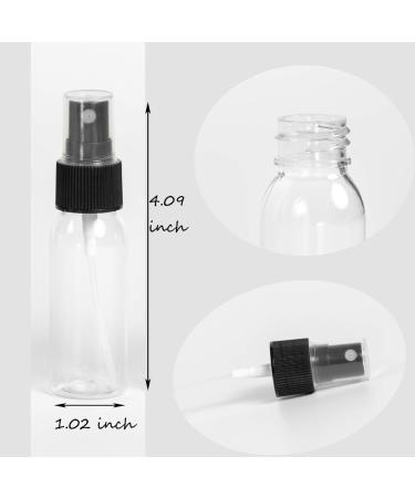 ZEJIA 12 Pack Mini Spray Bottles 1 oz | Fine Mist Travel Essential Oil & Perfume Sprayers | 30ml Black Bottles with Stickers & Droppers - Buy Online on SooperMarket.com