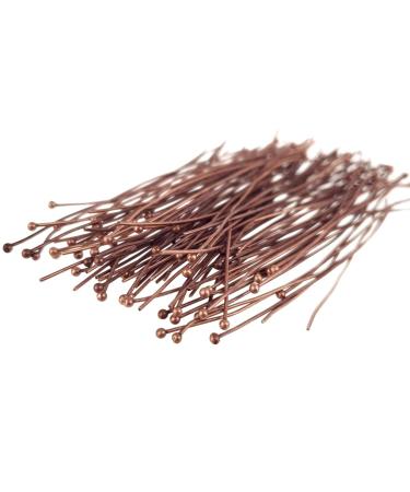 Sodacraft Antique Copper Brass Long Ball Head Pins for Jewelry Making  Earrings  Crafts - Hypoallergenic (70mmx21 Gauge) 3 Inch