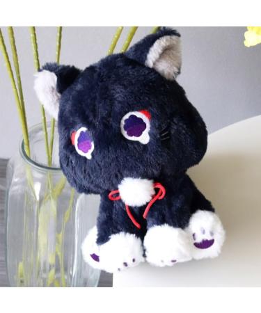Genshin Impact Scaramouche Cat Plush Toy | 8.6-inch Stuffed Animal Doll for Kids | Soft and Cute Scara Cat Pillow Plushies - Buy Online on SooperMarket.com