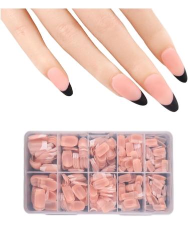 Ruarby 600x Full Cover Stick on Nail Artificial Nails French Tip False Nails Press On Nail Ballerinas False Nails for Woman MDF01 - Buy Online on SooperMarket.com