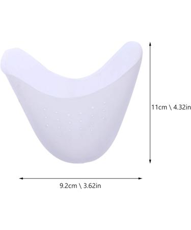 Women's Toe Separators & Ballet Shoe Cushions Set | Forefoot Toe Sleeves for Pumps | 2 Pcs White Pumps Cushions - 11x9.2cm - Buy Online on SooperMarket.com