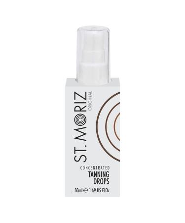St Moriz Original Concentrated Tanning Drops | Add 1-3 Bronzing Drops to Skin Care or Body Moisturiser for Custom Fake Tan & Gradual Glow | Dermatologically Tested | Vegan & Cruelty Free | 50ml