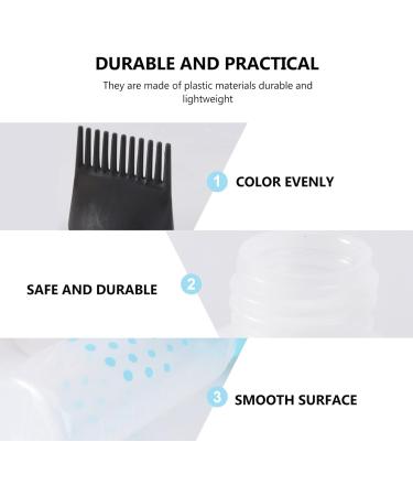 SOLUSTRE Hair Applicator Bottle 3pcs Root Comb Applicator Bottle Hair Color Applicator Bottle Squeezable Hair Oil Bottle Brush for Home Salon Hair Dye (Black Rosy and Blue) Hair Oils As Shown - Buy Online on SooperMarket.com