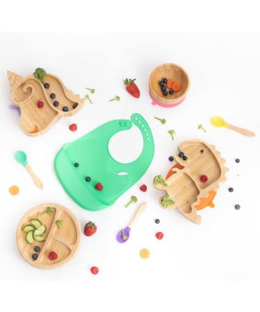 Love Earth Bamboo Baby Weaning Set - 5 Piece Eco-Friendly Set for Babies 3 Months to 6 Years - Green - Buy Online on SooperMarket.com