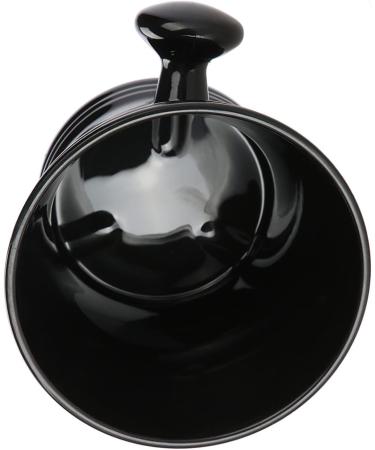 Plastic Shaving Soap Bowl | Black Shaving Mug for Men | Shave Cream and Soap Bowl - Buy Online on SooperMarket.com