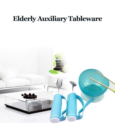 Eating Aids Elderly Auxiliary Tableware Elderly Eating Spoon Elderly Tableware Anti Slip Eating Spoon Tool for Disabled Elderly - Buy Online on SooperMarket.com