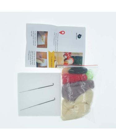 Wool Queen Unicorn Needle Felting Kit with Pure Queensland 70S Fine Wool, Foam Mat, Needles, Instructions & Videos - Ideal for Arts, Crafts & Beginners - Buy Online on SooperMarket.com
