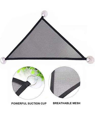 YUIP Mesh Reptile Hammocks Reptile Lizards Snakes Hammock Lounger Ladder Accessories Net Hanging Bed Toys (12"x12"x12" Black) - Buy Online on SooperMarket.com