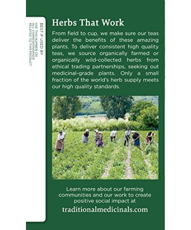 Organic Lemon Balm Herbal Tea - Caffeine Free, 16 Wrapped Bags | Traditional Medicinals - Buy Online on SooperMarket.com