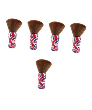 Beavorty 5pcs Hair Cleaning Brush Dust Blower Men Shaving Brush Hairdressing Tool Man Abs Clean