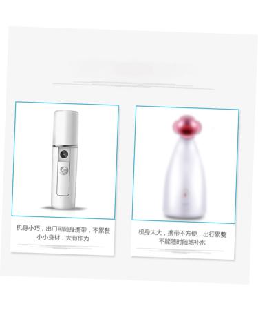 Baluue Air Humidifier Handy Sprayer Mini Face Humidifier Portable Face Mister Spray Humidifier White - Buy Online on SooperMarket.com