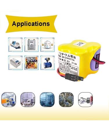 4400mAh BR-2/3AGCT4A 6V Replacement Battery for FANUC A98L-0031-0025 CNC System - Non-Rechargeable International Shipping Available - Buy Online on SooperMarket.com