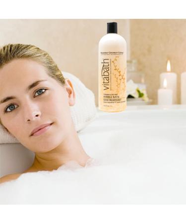 Vitabath Heavenly Coconut Creme Bubble Bath - 33.8 fl oz | Aromatherapy Relaxing Soak for Men & Women | Moisturizing & Nourishing Bubbly Bath Formula | All Skin Types - Buy Online on SooperMarket.com